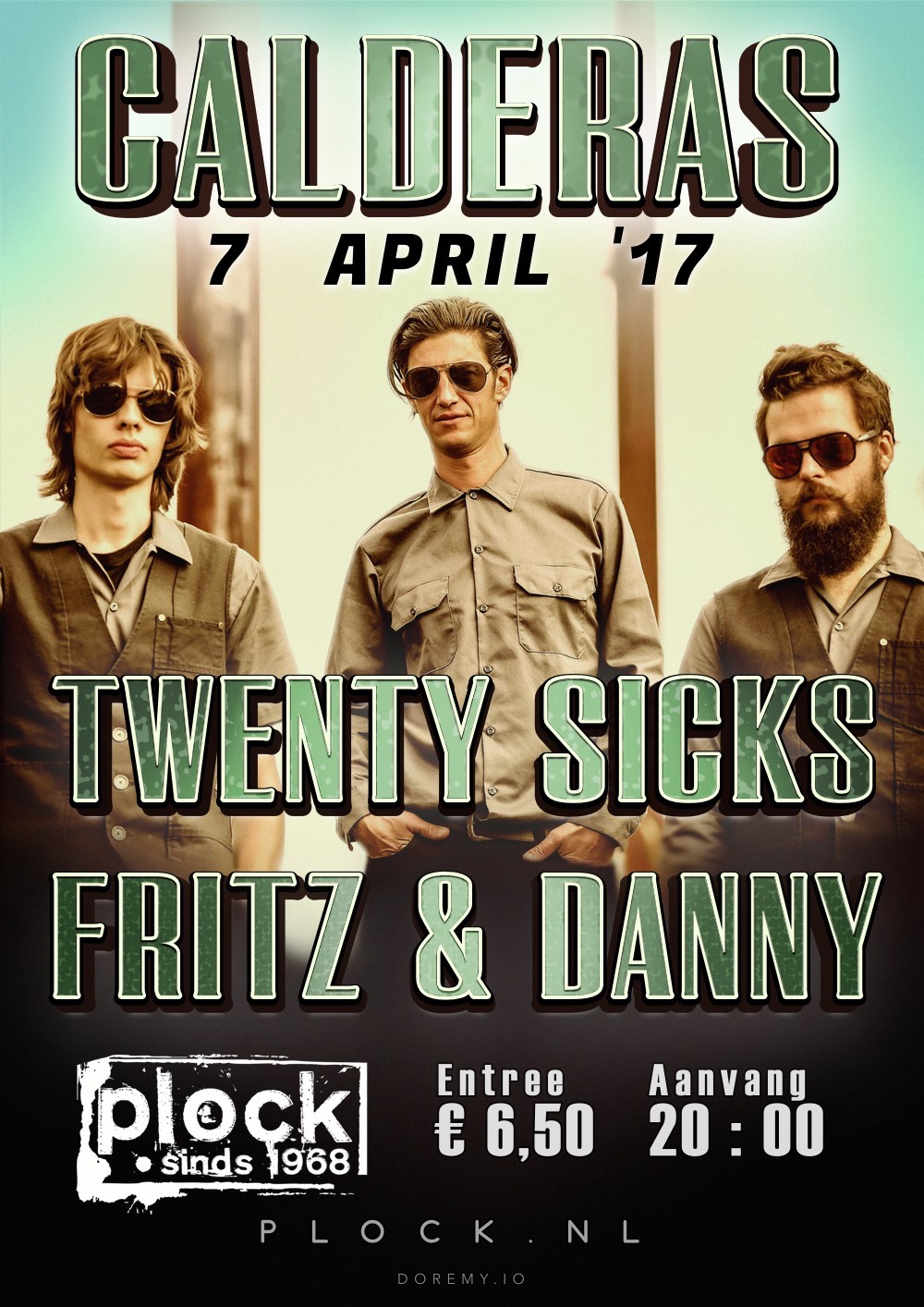 Calderas, Twenty Sicks & Frits & Danny - Plock 7 April '17